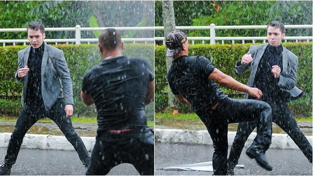 Hujan-hujanan, Ini 7 Momen Stefan William Akting Laga Dalam Sinetron Anak Band