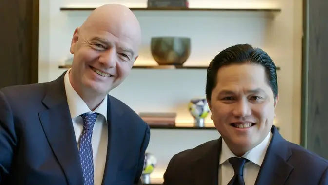 Erick Thohir Bertemu Bos FIFA, Bahas Nasib Sepak Bola Indonesia yang Terpuruk