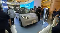 Wuling Binguo EV menjadi produk mobil listrik terbaru Wuling Motors di Indonesia. (Andhika Naufal / Liputan6.com)