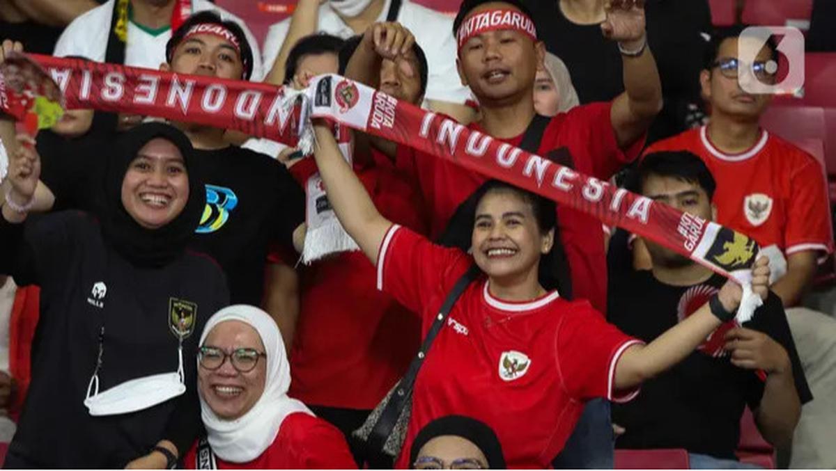 Suporter Timnas Indonesia Ditempatkan di Tribune Utara Qingdao Youth Football Stadium: Dijaga Ketat Polisi