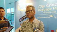 Plt Direktur Utama PT Railink, Mukti Jauhari. (Tira/Liputan6.com)