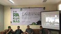Diskusi publik terkait Rancangan Undang-Undang (RUU) Kesehatan (Omnibus Law) yang digelar LKMI PB HMI di Bandung, Selasa (13/6)/Istimewa.