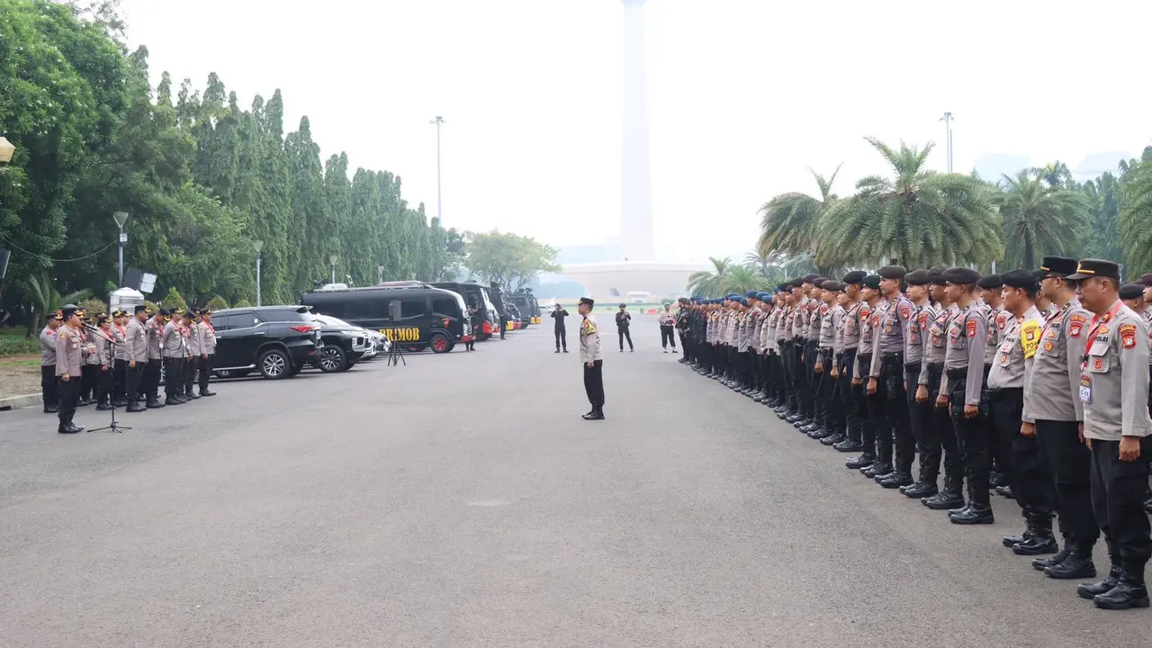 Sebanyak 1.233 gabungan siap mengamankan sidang Perselisihan Hasil Pemilihan Umum (PHPU) atau sidang sengketa Pilpres 2024 2024 di gedung Mahkamah Konstitusi pada Rabu, (27/3/2024).