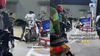 Isi bensin di SPBU (TikTok/@risha_fairus)