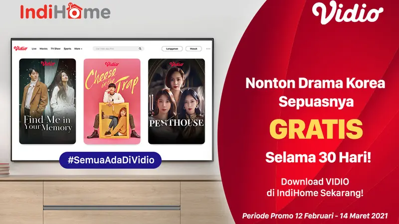 Drama Korea Gratis Vidio di IndiHome