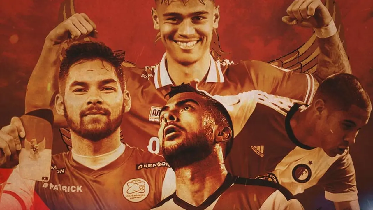Timnas Indonesia - Sandy Walsh, Kevin Diks, Jordi Amat, Mees Hilgers