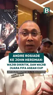 Andre Rosiade ke John Herdman: Wajib dikritik dan wajib juara FIFA Asean Cup 2026