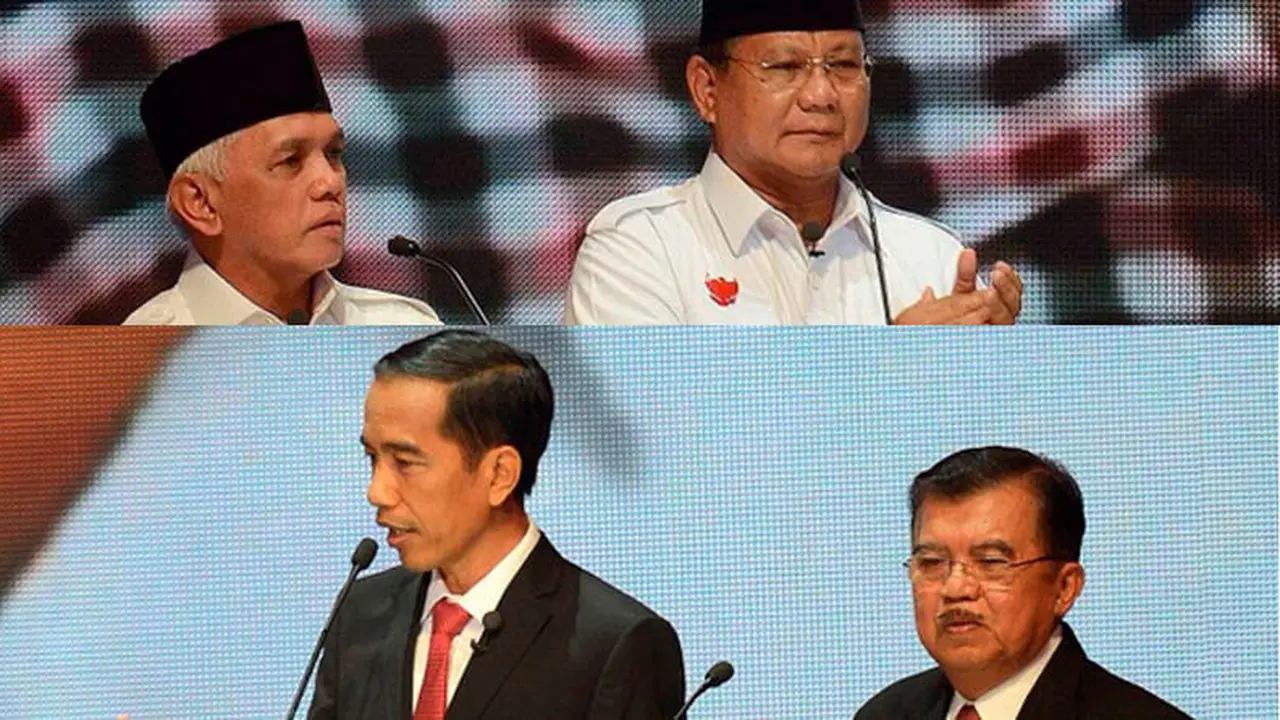 Gesture Para Capres Cawapres Saat Debat Capres