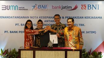 Bank Jatim Kolaborasi dengan BNI Tingkatkan Layanan Perbankan Digital