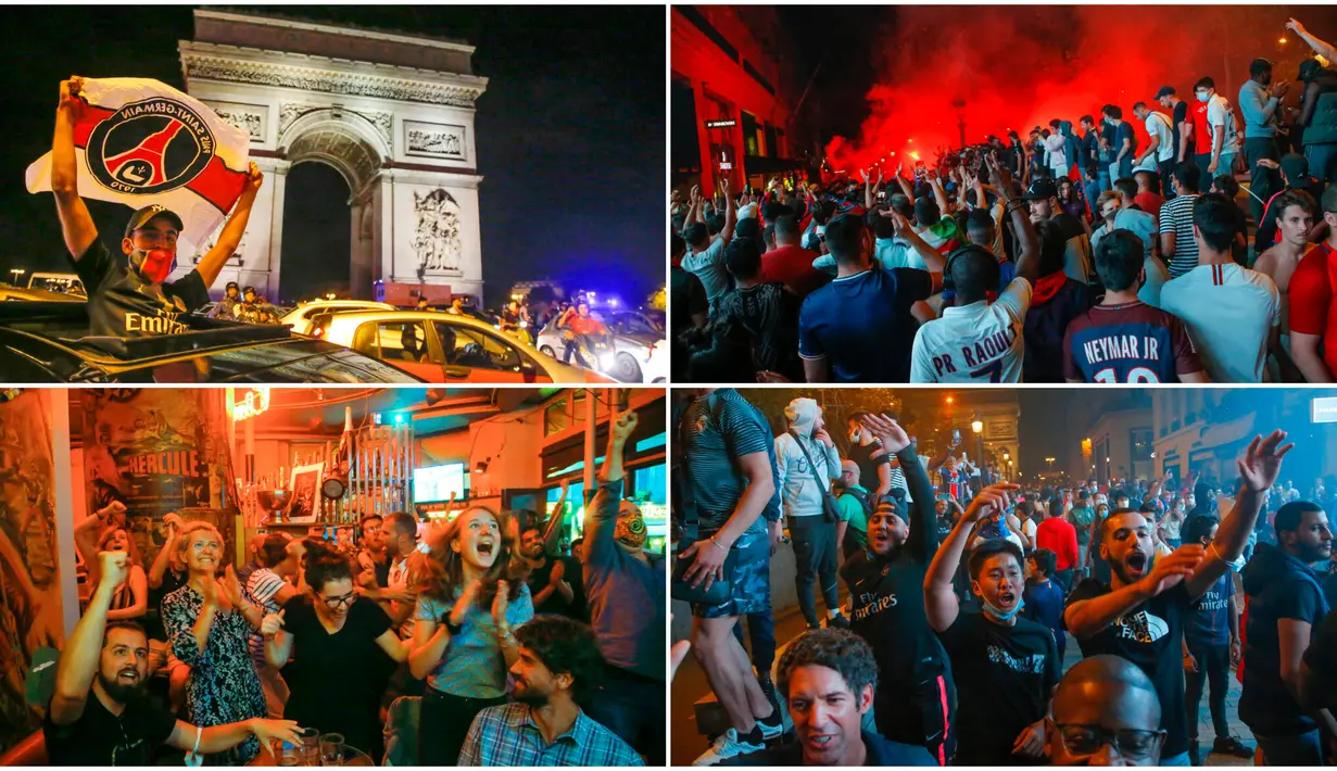 Ribuan warga kota Paris tumpah ruah di jalanan ibu kota. Mereka merayakan keberhasilan Paris Saint Germain melaju ke final Liga Champions untuk pertama kalinya sepanjang sejarah.