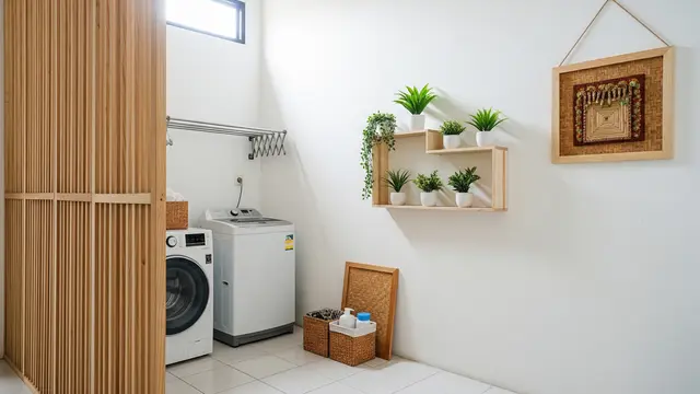 Cara Menata Tempat Cuci dan Jemur di Rumah Kecil agar Tidak Terlihat Penuh Serta Cocok untuk Rumah KPR Model Dekorasi Minimalis dan Fungsional