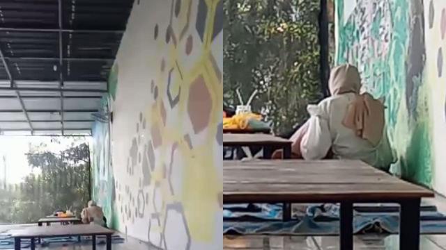 Sepasang muda mudi mesum di sebuah kafe di Tuban. (Ahmad Adirin/Liputan6.com)