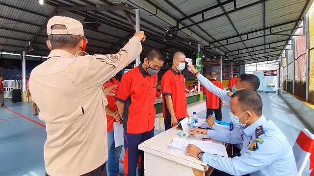 Vaksinasi Napi di Sumut