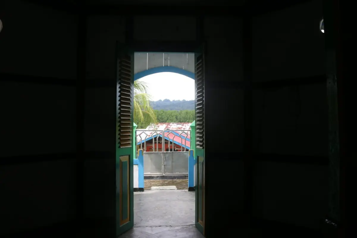 salah satu sudut di Masjid Patimburak Fakfk, Papua Barat