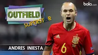 Oufield Superstar: Andres Iniesta (Bola.com/Ary Wibowo).