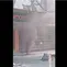 Tangkapan layar video kepulan asap di Pasar Baru. (Facebook).