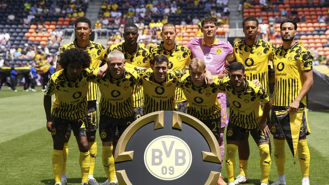Starting XI skuad Borussia Dortmund saat melawan Ulsan Hyundai di Piala Dunia Antarklub 2025 di TQL Stadium, Kamis (26/06/2025). (AP Photo/Jeff Dean)
