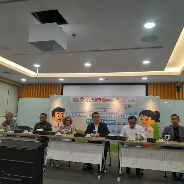 Konferensi pers UKS Final Champions 2025 ajang dokter cilik yang aktif di UKS unjuk gigi.
