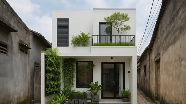 Rumah Minimalis di Gang Sempit (Foto: ChatGPT)