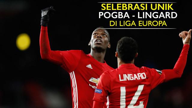 Video selebrasi unik yang dilakukan oleh Jesse Lingard bersama Paul Pogba merayakan gol ke-4 Manchester United ke gawang Feyenoord di Liga Europa.
