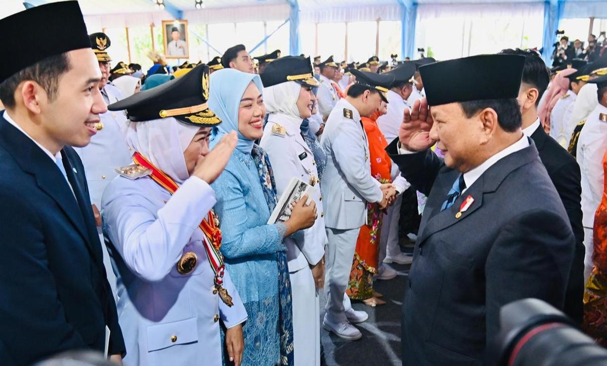 Prabowo lantik kepala daerah di Istana Merdeka