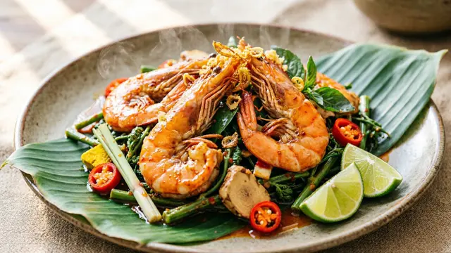 Resep Tumis Pakis Khas Padang Pedas Udang dengan Aroma Rempah