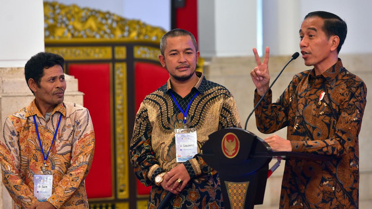 Presiden Jokowi berdialog dengan perwakilan nelayan, di Istana Negara, Jakarta, Rabu (30/1/2019) sore. (Foto: Rahmat/Humas Setkab)