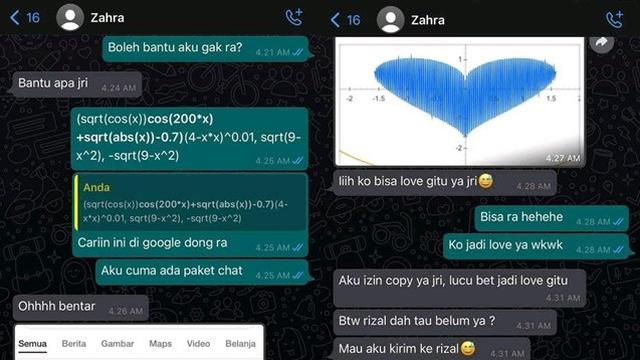 6 Chat Nyatakan Cinta Lewat Rumus Matematika Ini Bikin Senyum Sambil Mikir