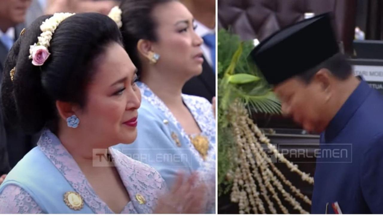 Tersenyum Manis dan Tepuk Tangan Titiek Soeharto saat Prabowo Subianto Beri Hormat Setelah Dilantik