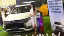 Salah satu mobil bertenaga listrik yang dipamerkan pada gelaran Indonesia Electric Motor Show (IEMS) 2019 di Jakarta, Rabu (4/9/2019). Pameran khusus kendaraan listrik ini bertajuk Electric Vehicle for Smart Transpotation. (Liputan6.com/Helmi Fithriansyah)