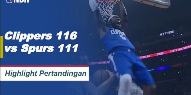 NBA | Cuplikan Hasil Pertandingan NBA : Clippers 116 VS Spurs 111