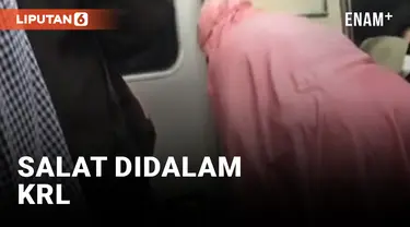 VIRAL EMAK-EMAK SALAT DIDALAM KRL, TUAI PRO-KONTRA WARGANET