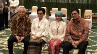 Menteri Keuangan (Menkeu) Sri Mulyani Indrawati menggelar acara halal bi halal di Kantor Kementerian Keuangan (Kemenkeu), Jakarta. (Liputan6.com/Septian Deny)