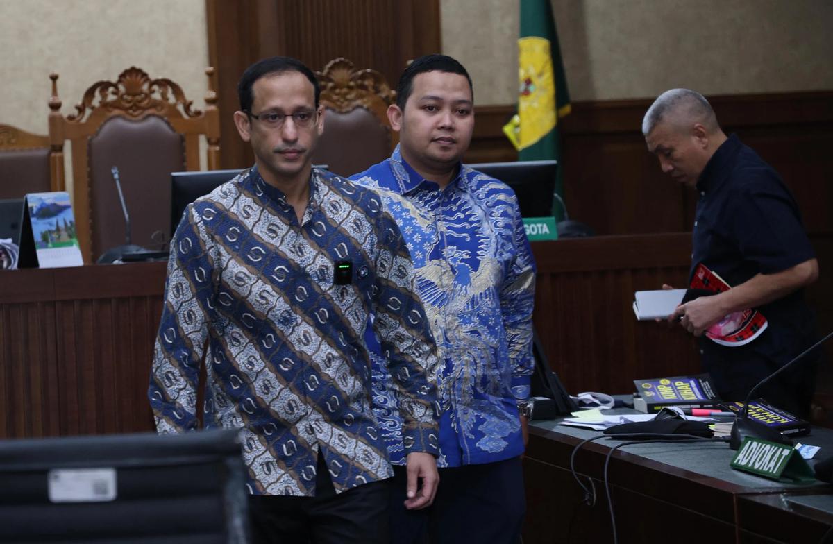 FOTO: Nadiem Jelaskan Tim Bayangan Kemendikbudristek di Sidang Chromebook