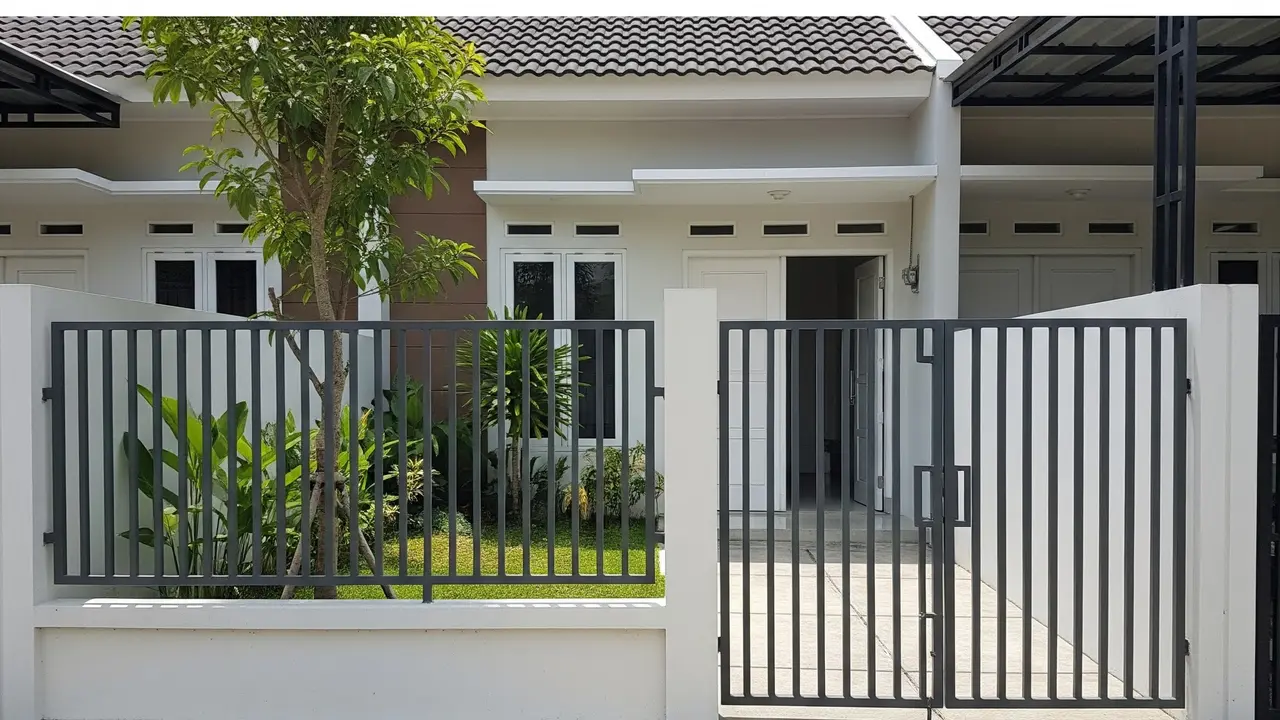 Pagar Besi Hollow Rendah yang Cocok untuk Rumah Subsidi