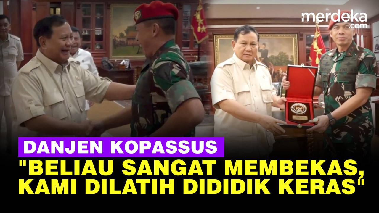 VIDEO: Danjen Kopassus Hormat Bangga ke Prabowo, Pernah Dilatih Keras