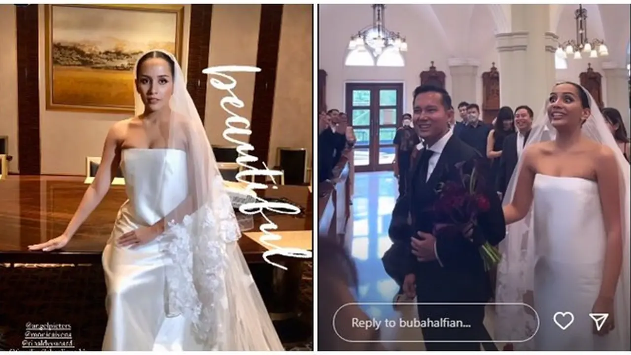 8 Potret Detail Penampilan Angel Pieters saat Pernikahan, Anggun Banget