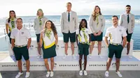 Seragam delegasi Australia di Olimpiade Tokyo 2020 dilengkapi dengan scarft dari Sportscraft. (dok. Instagram @ausolympicteam/https://www.instagram.com/p/CO_oRT6CxMS/)