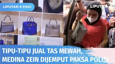 Babak baru, Medina Zein akhirnya dijemput paksa polisi dari kediamannya di Bandung dan resmi ditahan pihak kejaksaan. Hal ini berkaitan dengan kasus pencemaran nama baik dan penipuan jual-beli tas mewah.