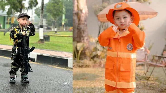 Bikin Gemas, Ini Kumpulan Potret Lucu Abang L Anak Lesti Kejora saat Cosplay dengan Berbagai Tema