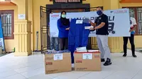 Diler Resmi Yamaha Ini Produksi Face Shield dan Disinfektan Sendiri (Ist)