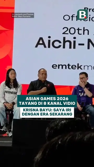 Asian Games 2026 tayang di 8 kanal Vidio. Krisna Bayu: Saya iri dengan era sekarang