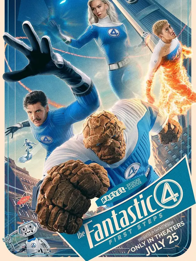 Poster film The Fantastic Four: First Steps. (Foto: Dok. Walt Disney Studios/ Marvel Studios)