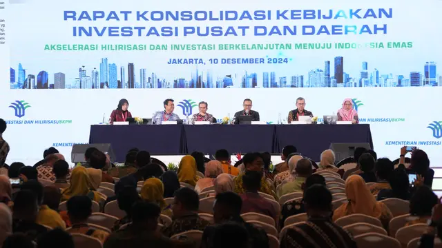 Akselerasi Hilirisasi dan Investasi Jadi Fokus Utama dalam Rapat Konsolidasi Kebijakan Investasi Pusat dan Daerah BKPM
