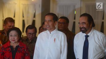 Kala Megawati dan Surya Paloh Saling Sapa di Sidang Tahunan