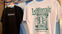 Kaus hasil daur ulang plastik PET, kolaborasi Le Minerale dan Cosmonatus. (Dok. Liputan6.com/Dyra Daniera)