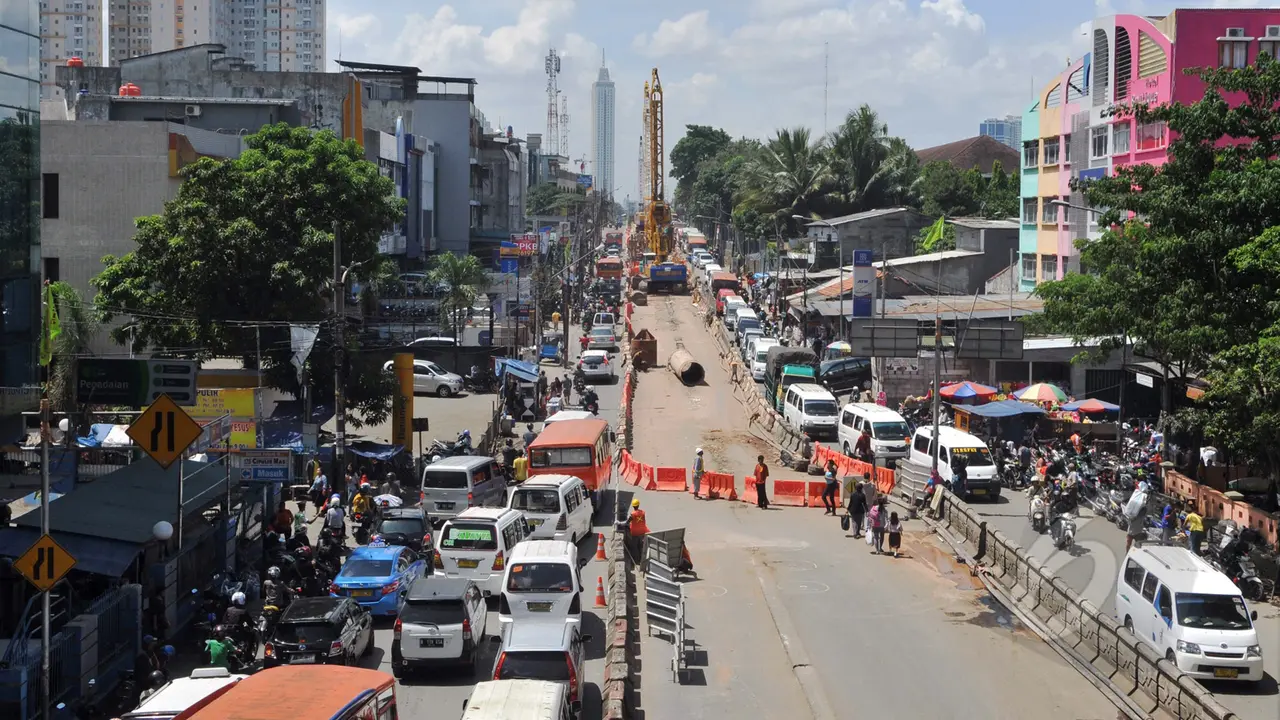 Proyek Jalan Layang Tendean-Ciledug Perparah Kemacetan di Pasar Cipulir
