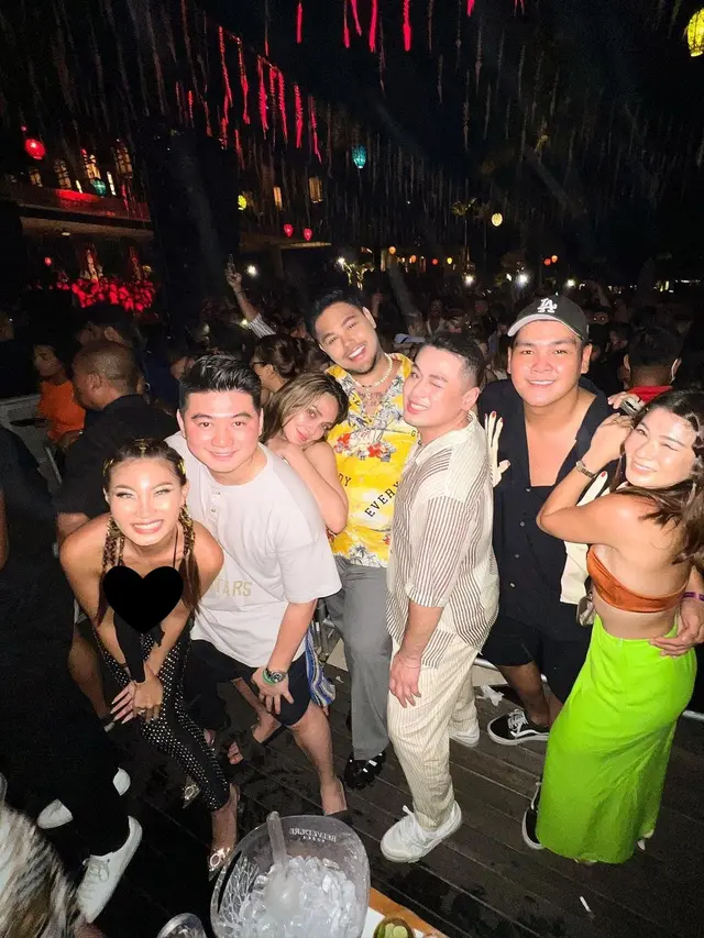 Patricia Gouw, Luna Maya, Arnold Poernomo dkk party bareng Jason Derulo di Bali (Foto: Instagram @patriciagouw)