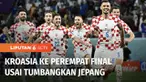 Jepang gagal melaju ke babak perempat final Piala Dunia 2022, setelah takluk dari Kroasia, lewat drama adu penalti. Langkah Tim Samurai Biru harus terhenti setelah tiga dari empat eksekutor penalti gagal menjalankan tugasnya.