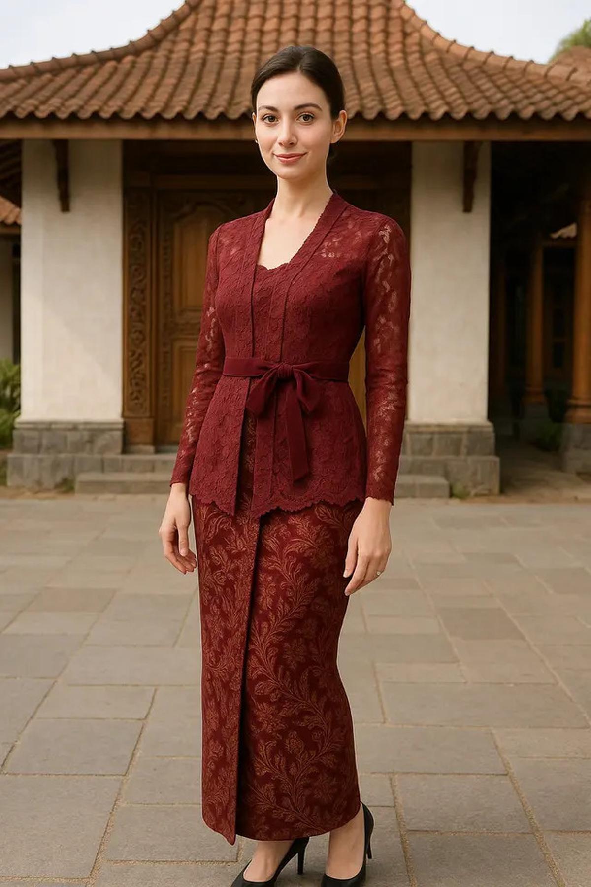 7 Model Batik Merah Maroon Wanita Terbaru yang Menarik dan Stylish